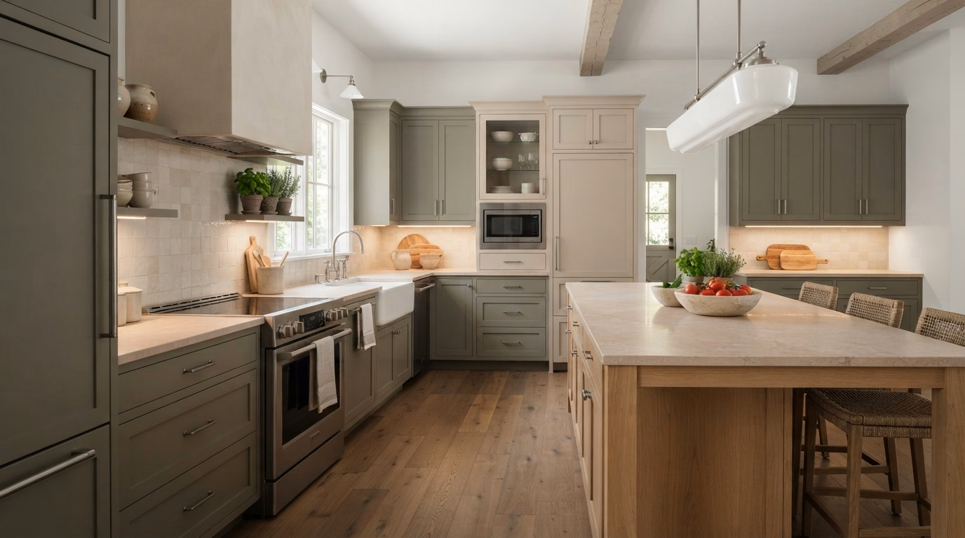 Transitional Farmhouse in San Bernardino County.