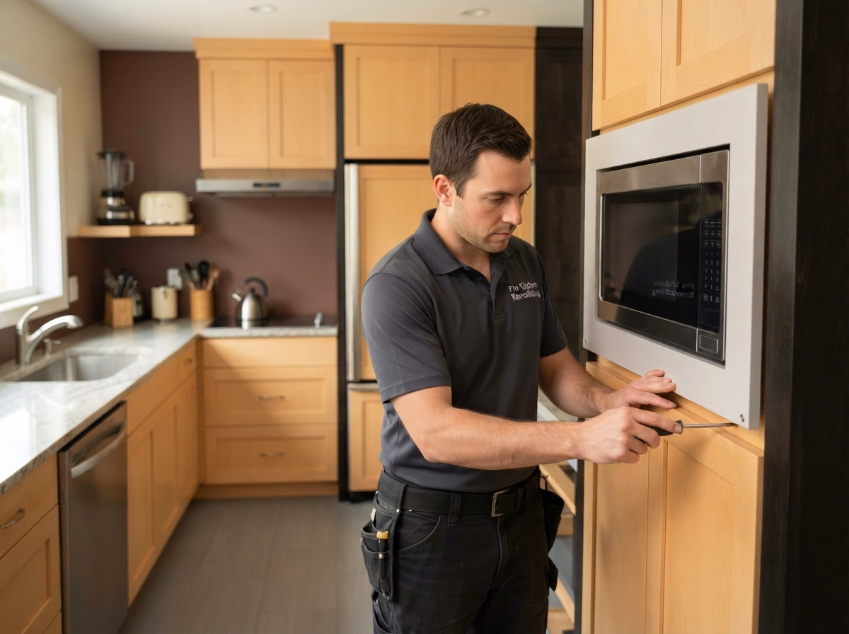 Microwave Installation in San Bernardino County.