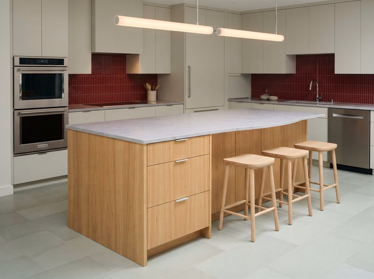 Natural Wood Finish Island | San Bernardino County Natural Wood Finish Island in San Bernardino County.