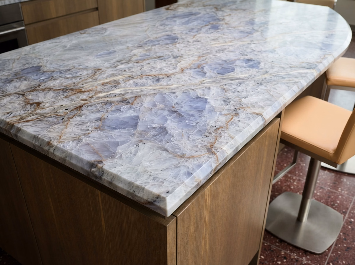 Quartzite Island Countertop | San Bernardino County Quartzite Island Countertop in San Bernardino County.