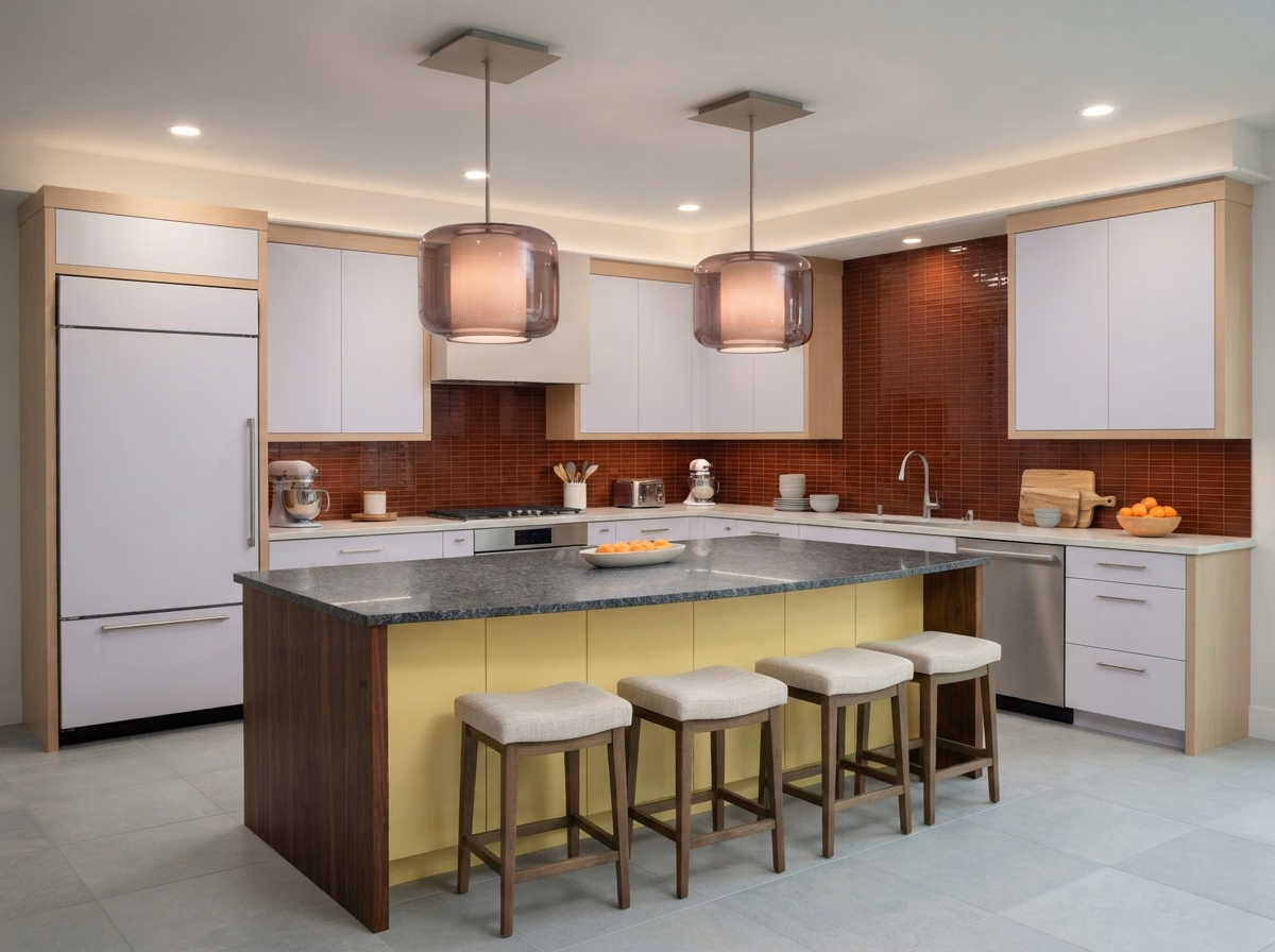 Pendant Lighting over Kitchen Islands | San Bernardino County Pendant Lighting over Kitchen Islands in San Bernardino County.