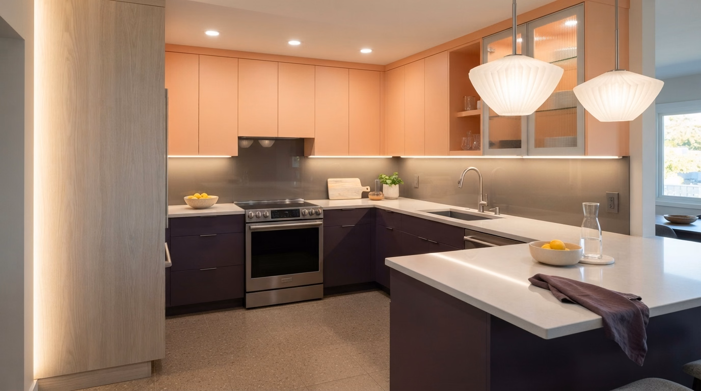 Kitchen Lighting Detail in San Bernardino County.